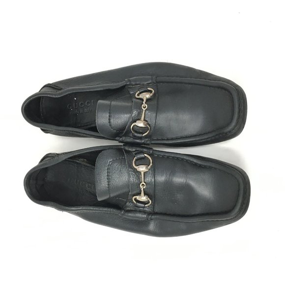Men\'s Gucci Horsebit Slip On Moccasins Loafers Shoes Size 8.5 UK/9 US Black main image 6